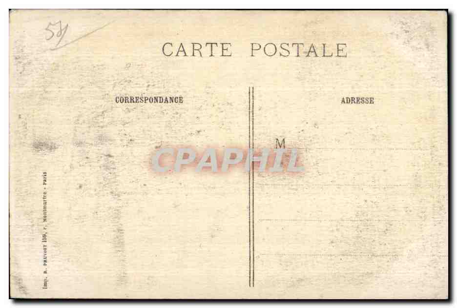 Magnieres - La Guerre 1914 1915 - Vise Paris 260 - L Eglise apres le passage des Allemands - CPA Militaria — Rückseite