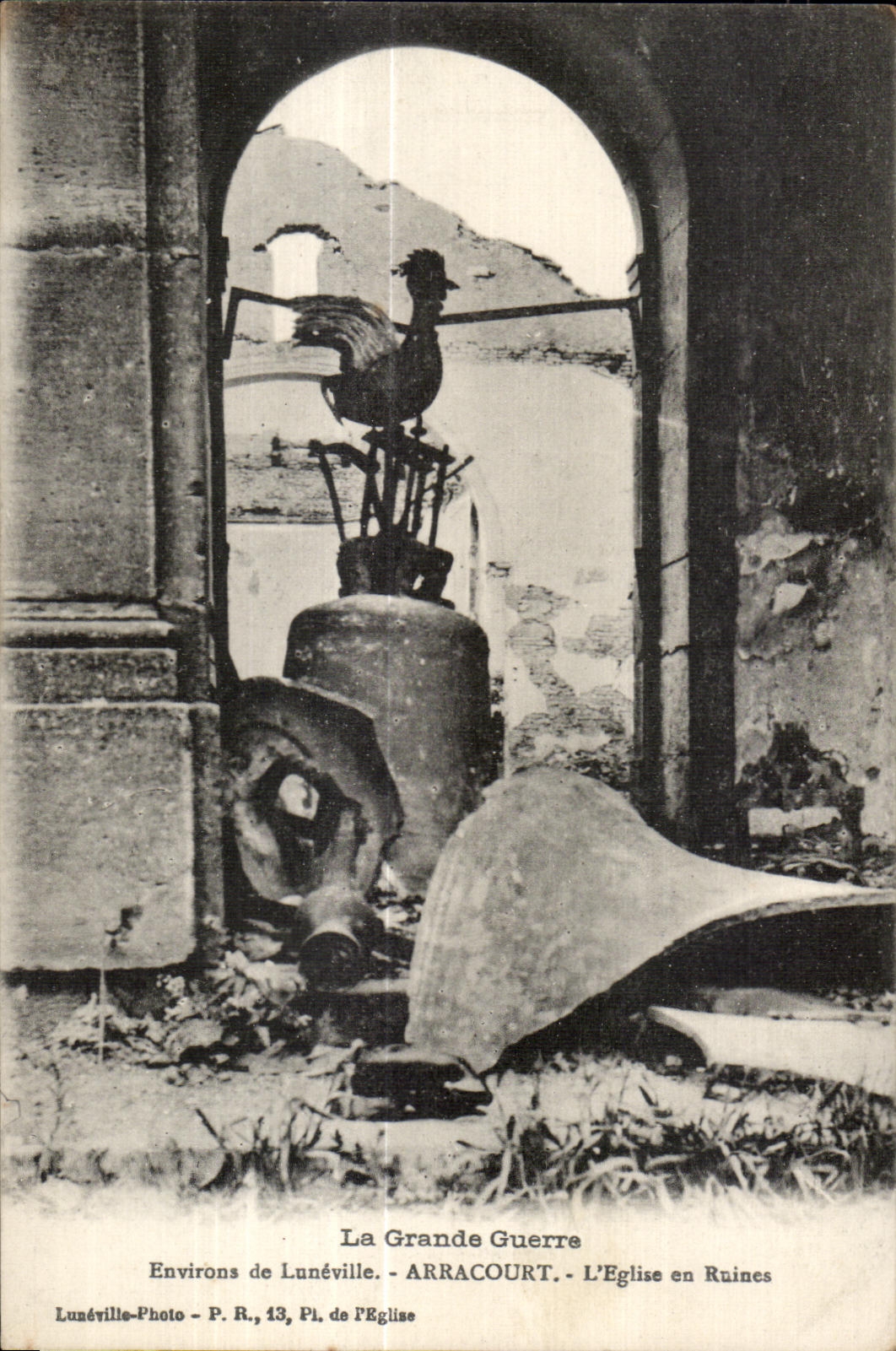 Arracourt - Die zerstörte Kirche — Lunéville-Photo, P. R., 13