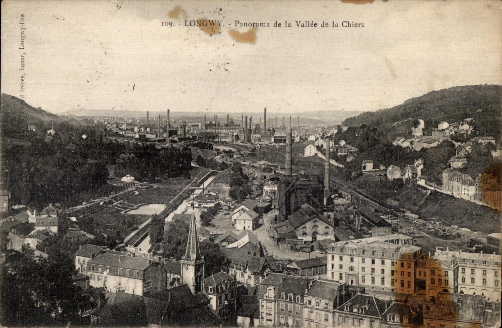Longwy - Panorama de la Vallée de la Chiers — Lazard frères, Longwy-las, n°109