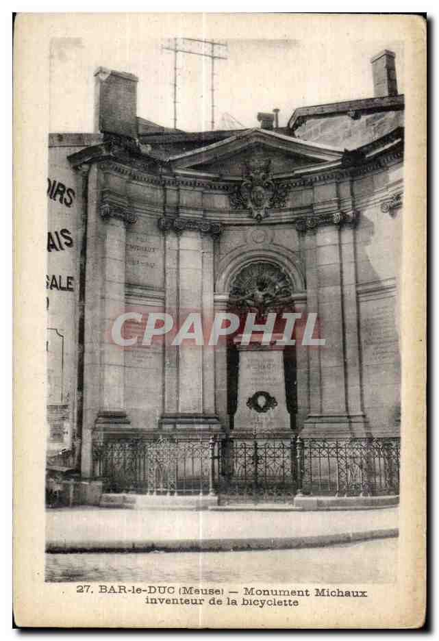 Bar-le-Duc (Meuse) — Monument Michaux, inventeur de la bicyclette