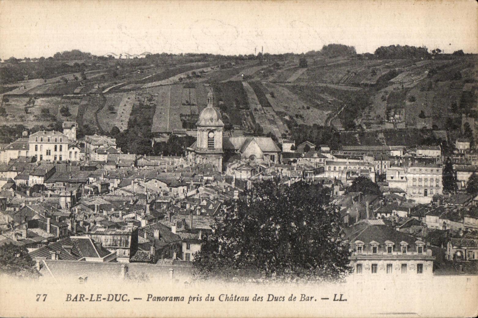 Bar le Duc - Panorama pris du Chateau des Ducs de Bar - CPA 