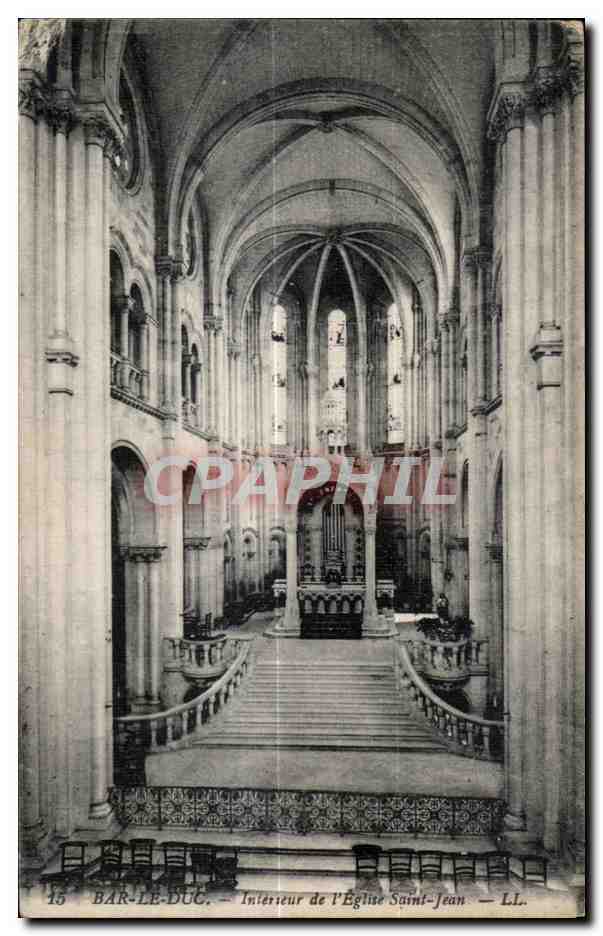 Bar-le-Duc — Intérieur de l'Église Saint-Jean — LL.