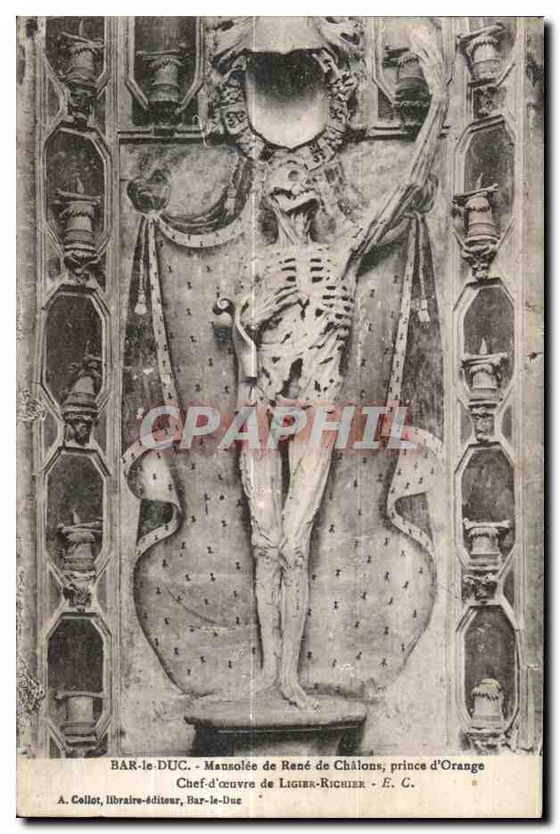Mansolée de René de Châlons, prince d'Orange — Chef-d'œuvre de Ligier-Richier — A. Collot, libraire-éditeur, Bar-le-Duc