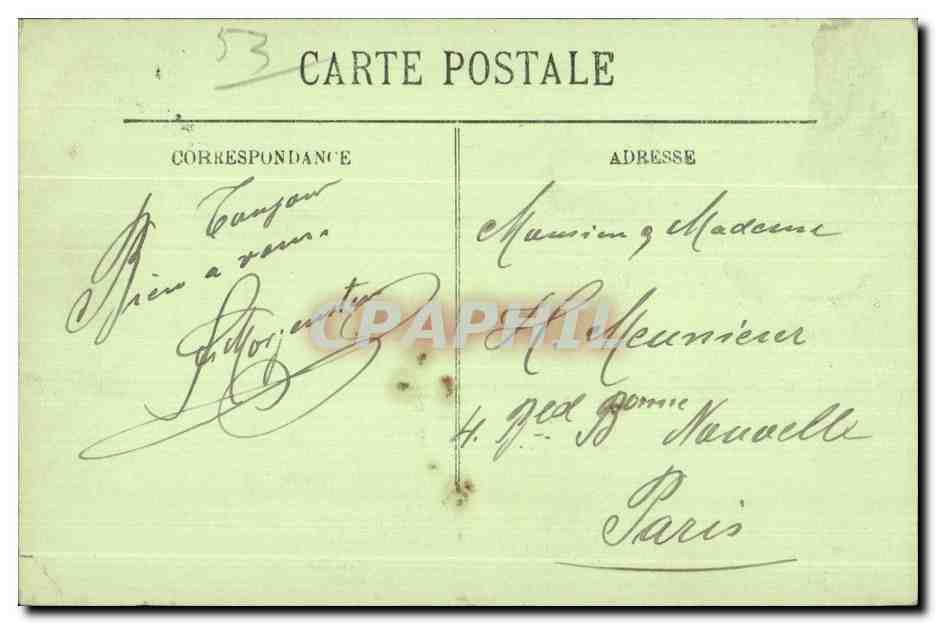 CPA Laval Vue generale prise du Jardin de la Perrine — Rückseite