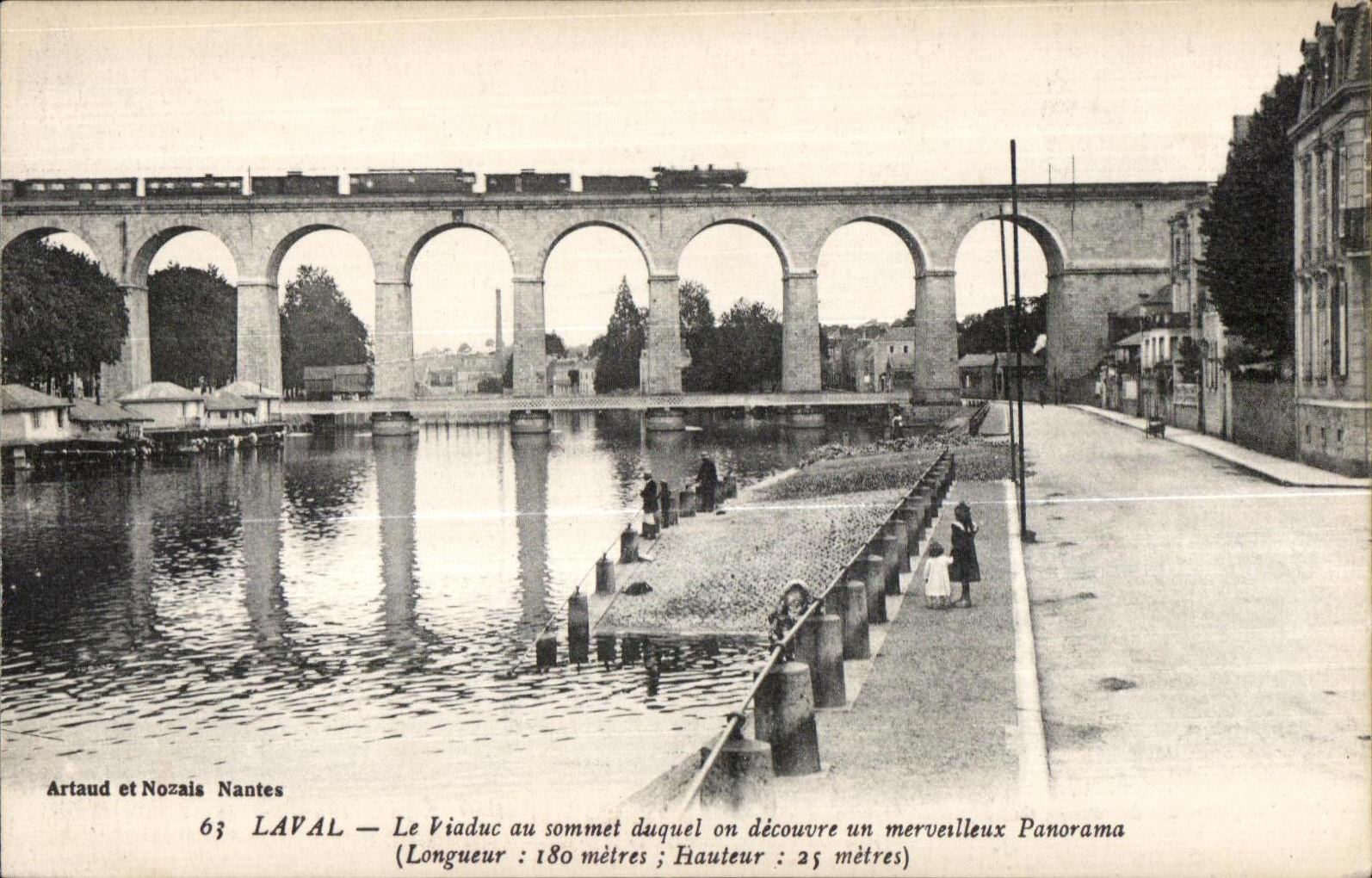 CPA Laval Le Viaduc au Sommet Duquel on Decouvre un merveilleux Panorama