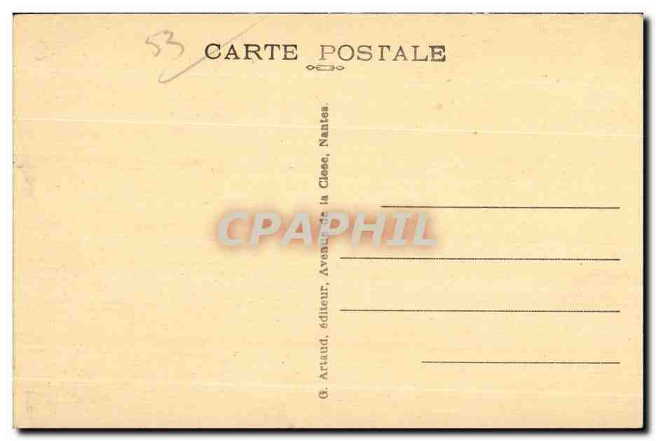 CPA Laval Avesnieres La Basilique et la Mayenne — Back