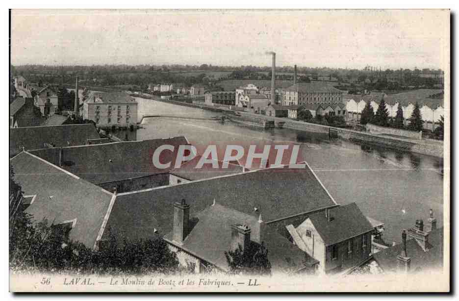 CPA Laval Le Moulin de Bootz et les Fabriques 
