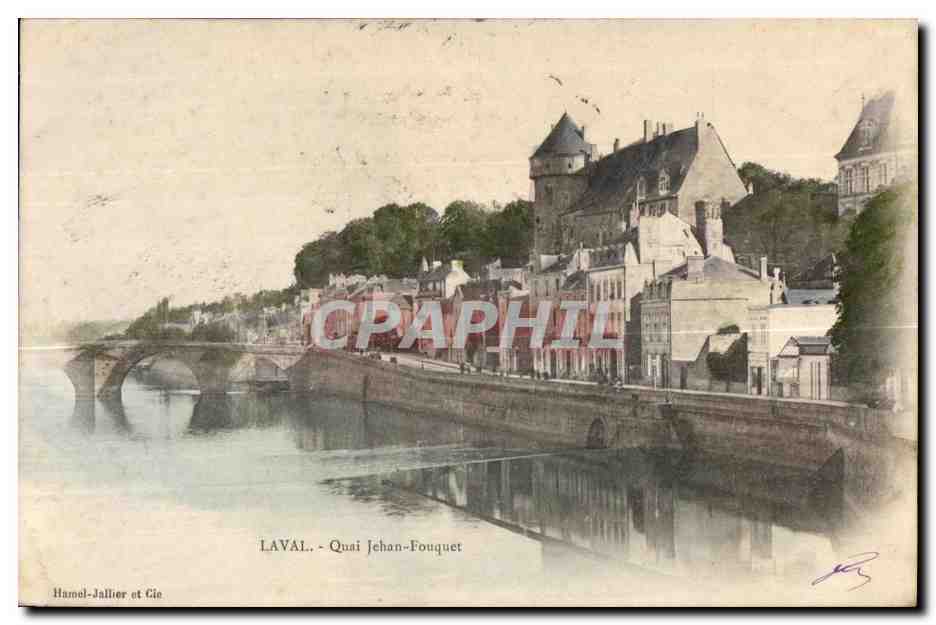 CPA Laval quai Jehon Fouquet