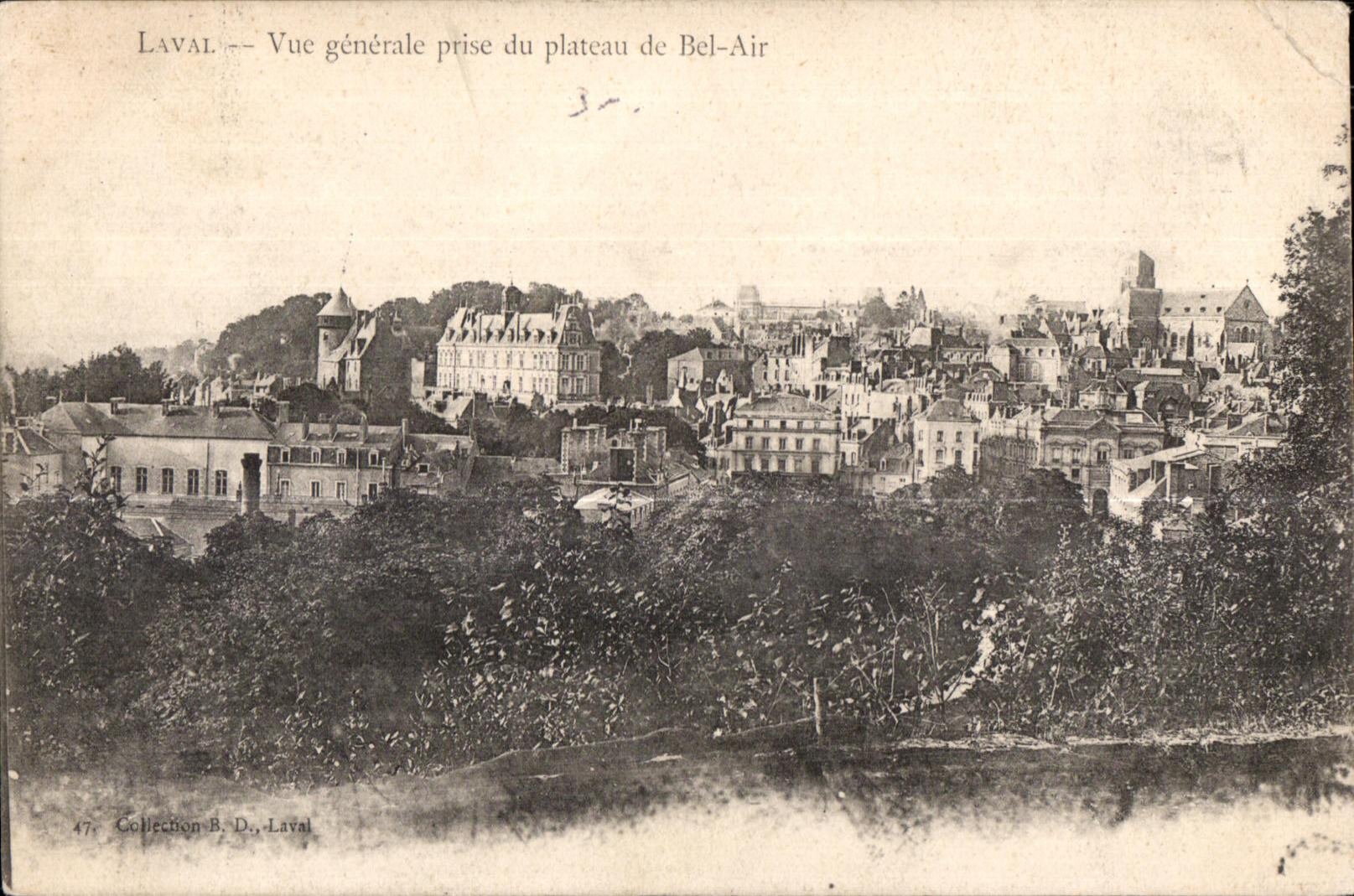 CPA Laval Vue Generale Prise du Plateau de Bel Air