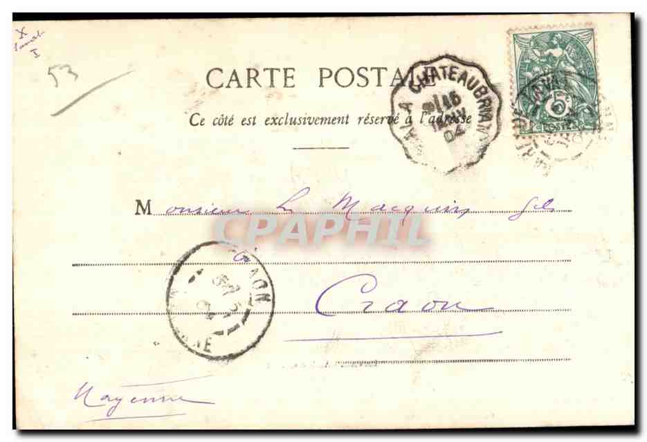 CPA Laval ambroise pare — Rückseite