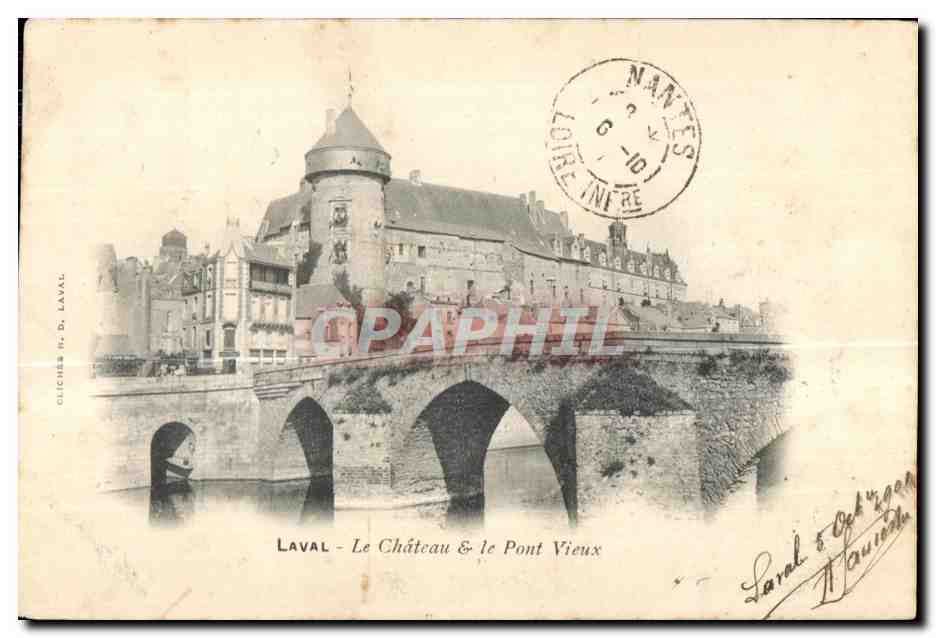 CPA Laval le Chateau   pont vieux