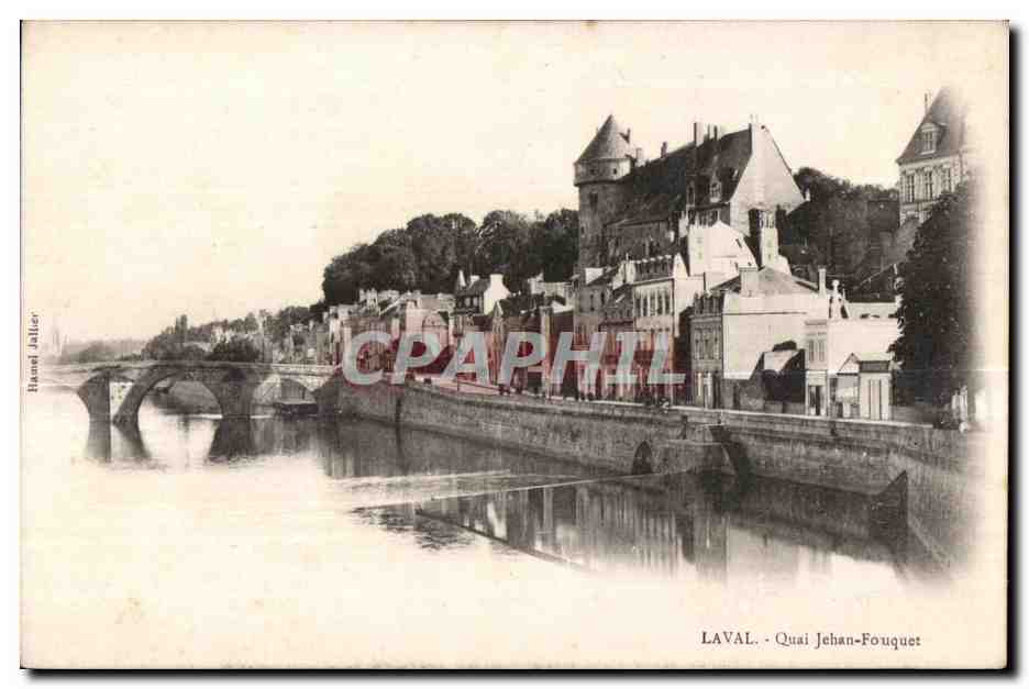 CPA Laval quai jehan fouquet 