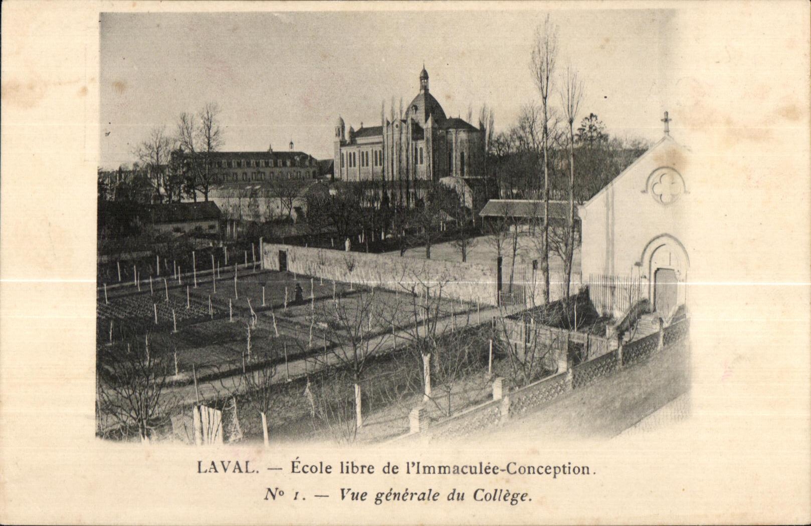 Laval — École libre de l'Immaculée-Conception — Vue générale du Collège — N° 1