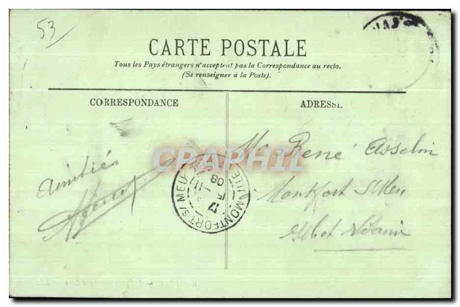 CPA Laval l eglise des cordeliers — Rückseite