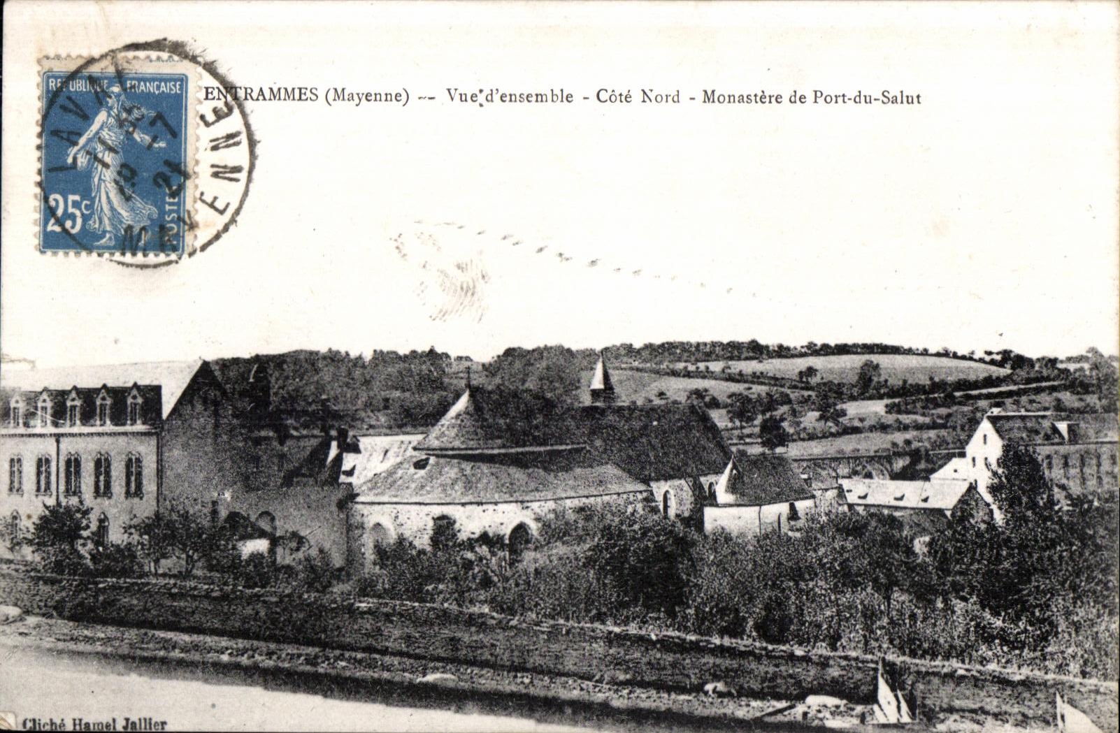 CPA Entrammes mayenne vue d Ensemble cote nord monastere de port du salut