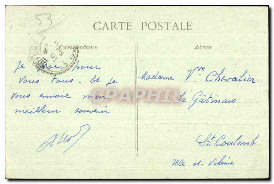 CPA Entrammes mayenne vue d Ensemble cote nord monastere de port du salut — Back