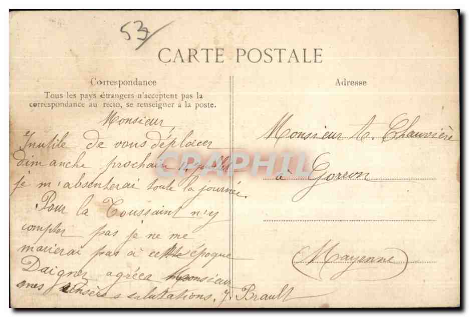 PONT-MAIN - Maison des Pères, côté Ouest — Cliché Reine — Rückseite