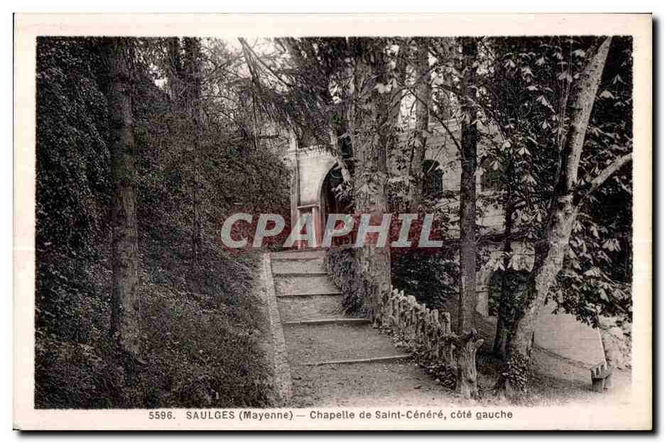 CPA Saulges Mayenne chapelle de saint cenere cote gauche