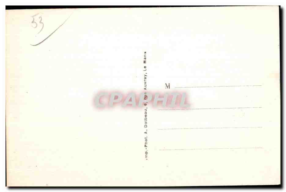 CPA Saulges Mayenne chapelle de saint cenere cote gauche — Rückseite