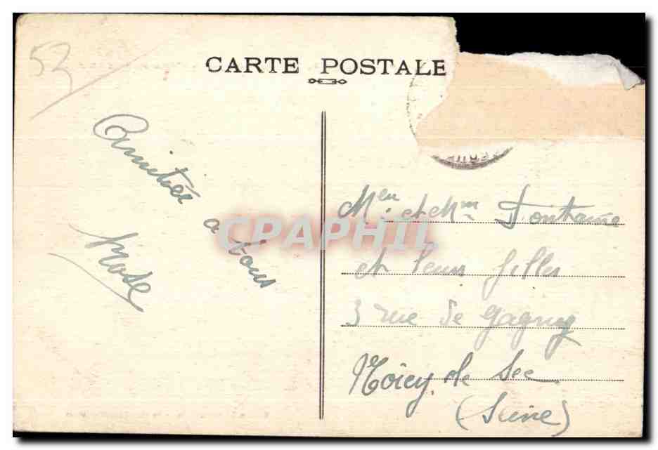 CPA Fougerolles du plessis l Ecole sacre coeur Enfants Cour de recreation — Reverso