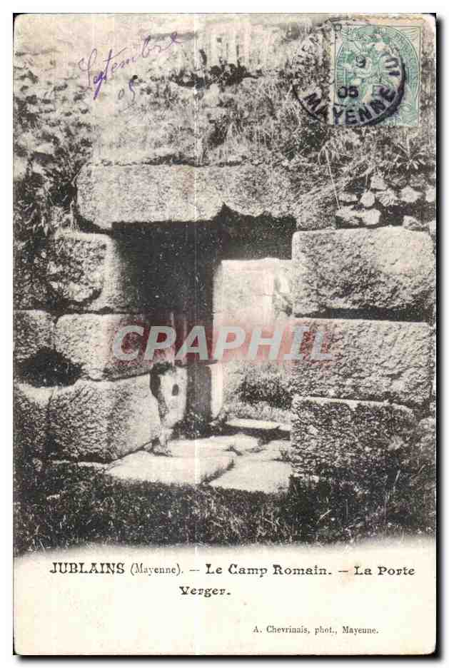 Jublains (Mayenne) — Le Camp Romain — La Porte Verger — A. Chevrinais, phot. Mayenne