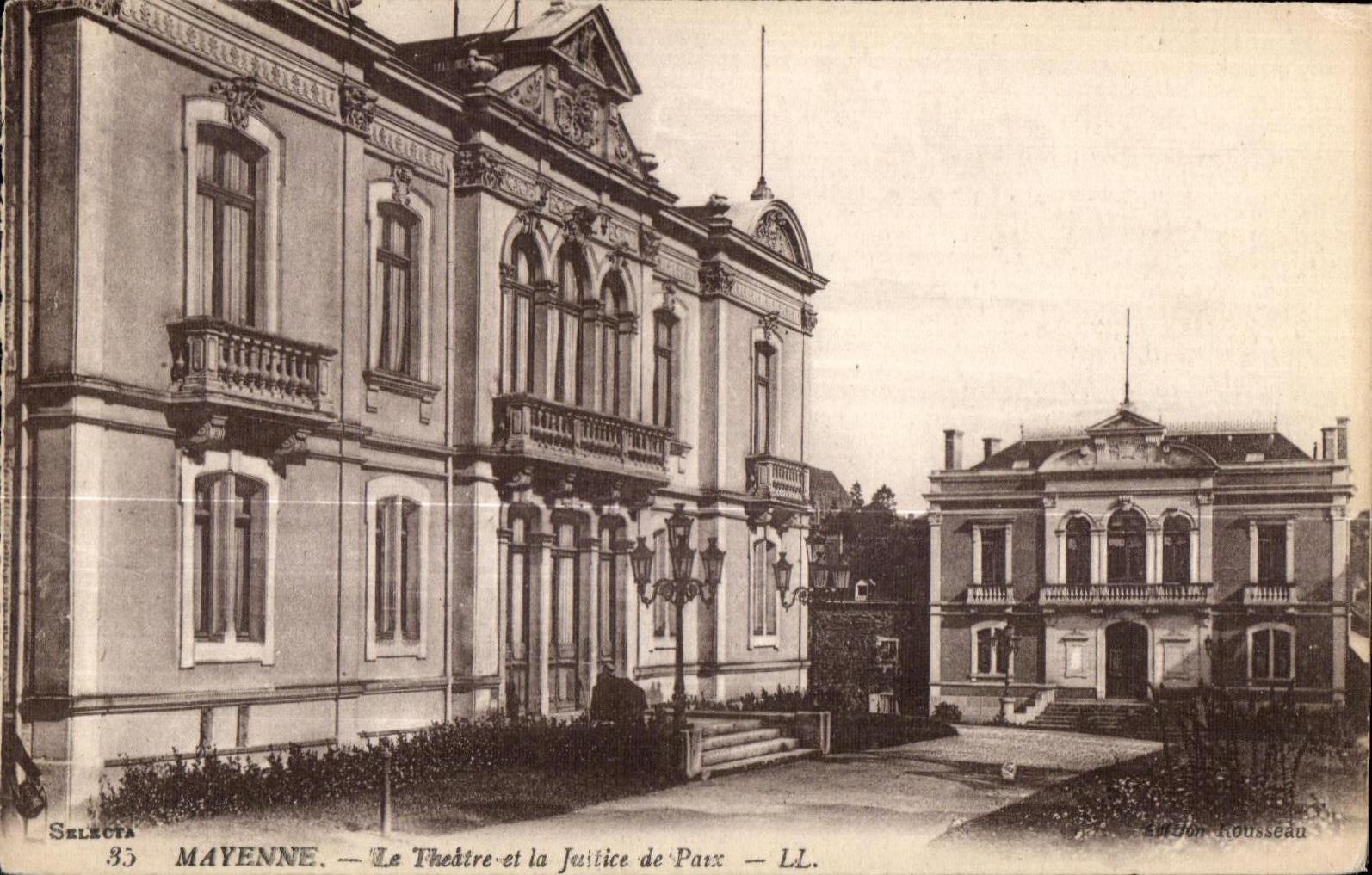 Mayenne — Le Théâtre et la Justice de Paix — Édition Rousseau
