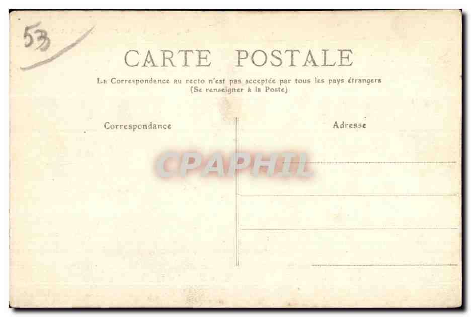CPA Mayenne pont et Chateau la correspondance au recto n Est pas acceplee par les pays etrangers — Rückseite