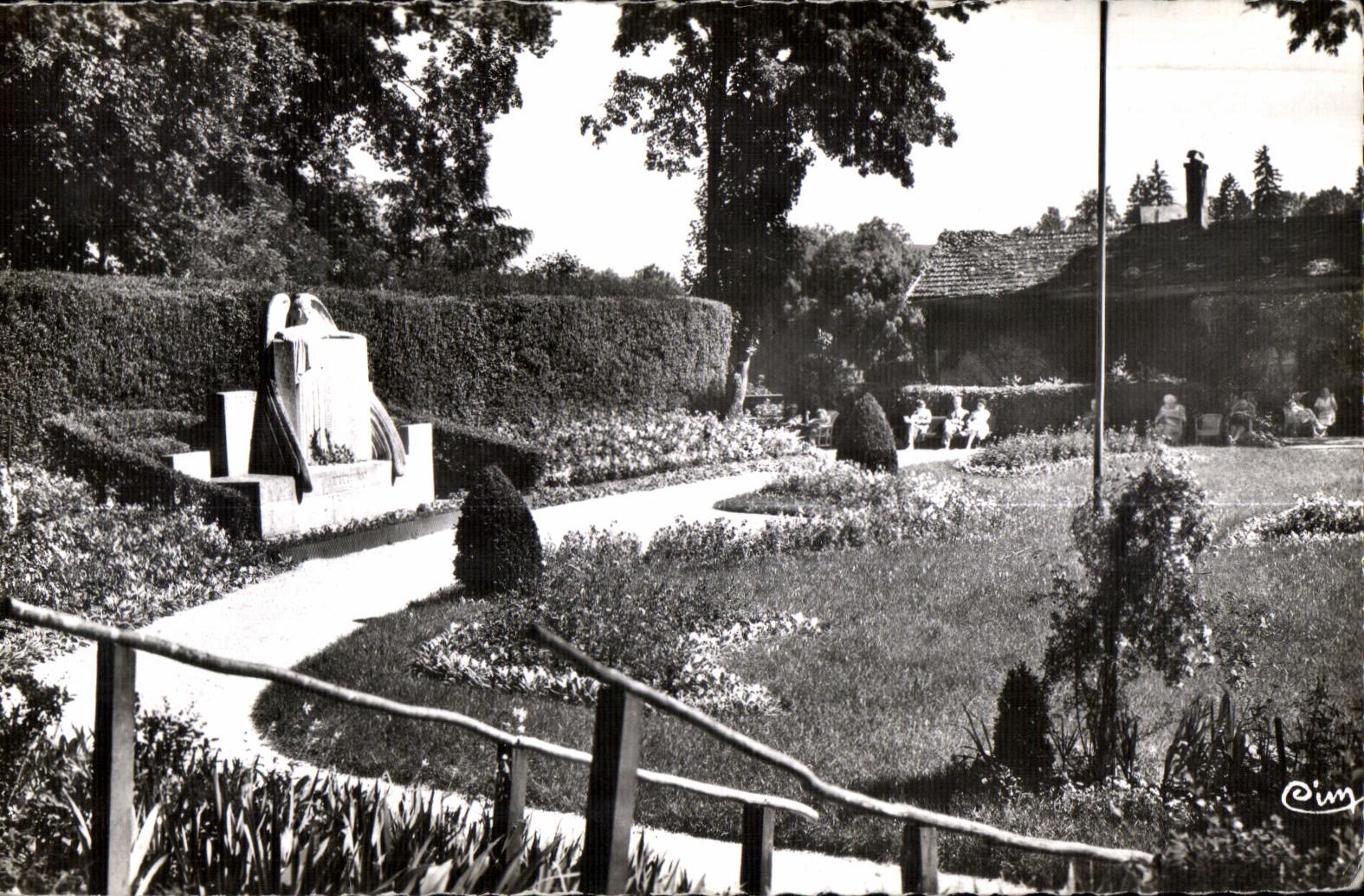 Bourbonne-les-Bains — Ein Eckbereich des Schlossparks — Verlag Pim