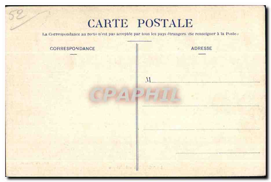 CPA Langres a Vol d oiseau — Rückseite