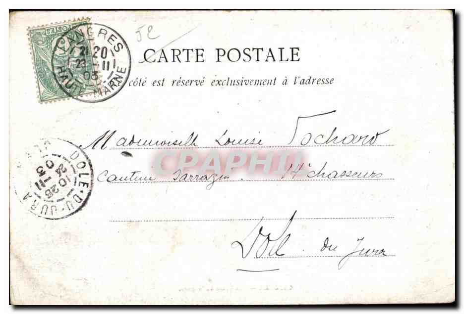 CPA Langres Vue Prise de la gare — Rückseite