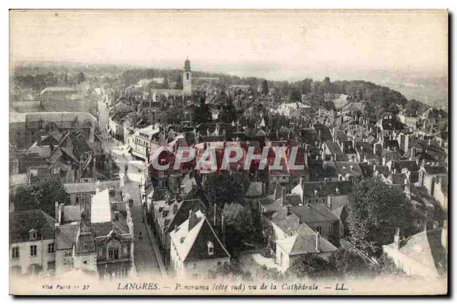 Langres — Panorama (côté sud) vu de la Cathédrale — Vilea Paris n° 37