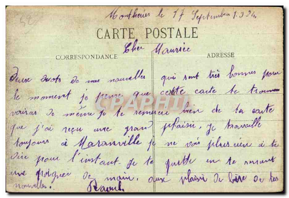 CPA Langres Vue generale (Cote Est) De droite a gauche L Hopital Civil L Hopital Miliraire ancian Couvent des Dames — Rückseite