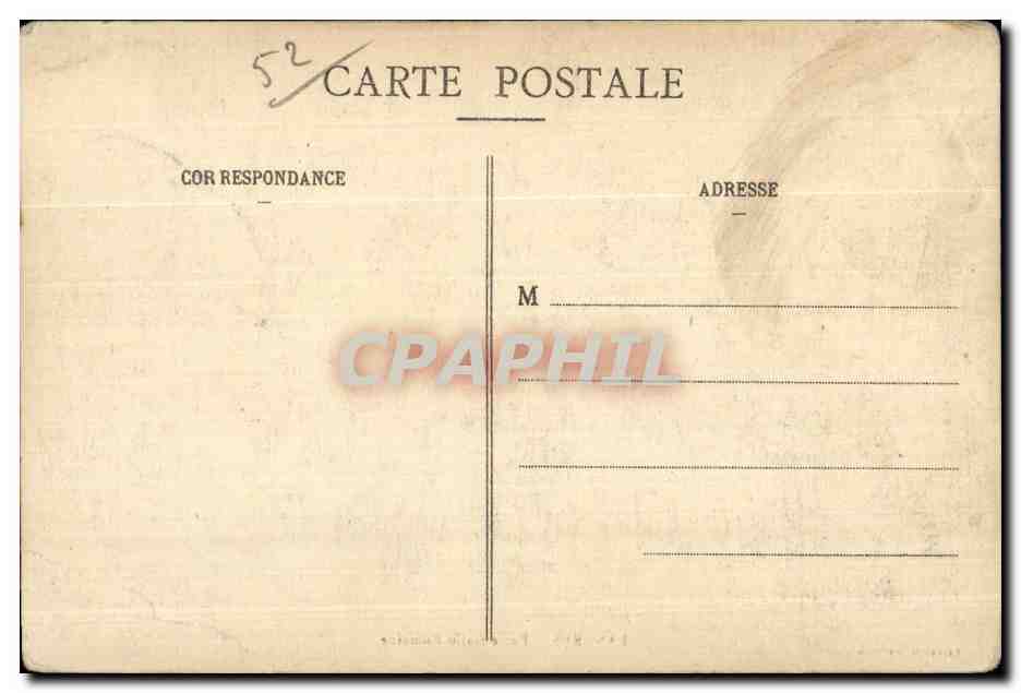 CPA Langres Porte Gallo Romaine — Rückseite