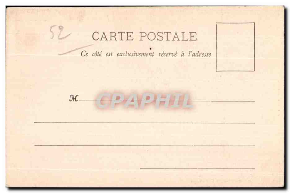 CPA Langres le Cathedhale St Mammes — Rückseite