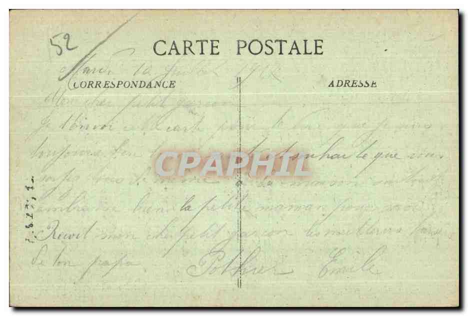 CPA Environs de Saint Dizier Le Chateau des Trois Fontaines L Abbaye entree — Rückseite