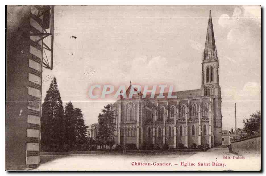 CPA Chateau Gontier Eglise Saint Remy
