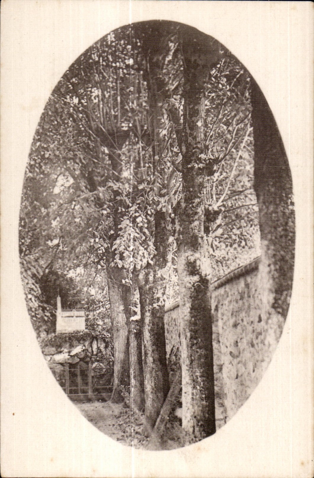 CPA Craon Monastre des Benedictines du Saint Sacrement La Grotte de Lourdes