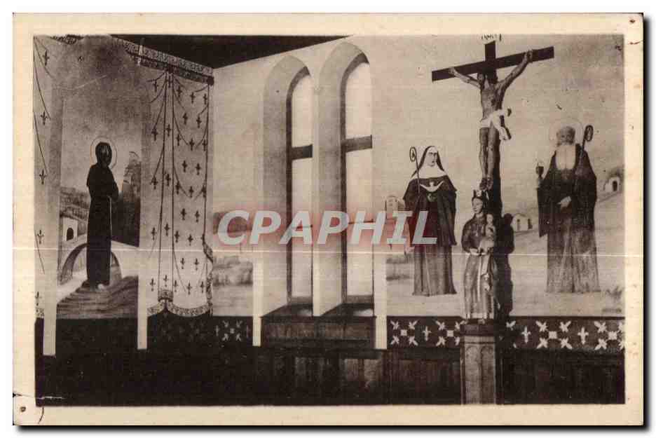 CPA Craon Monastere des Benedictines du Saint Sacrement Fresques de la SAlle de Chapitre