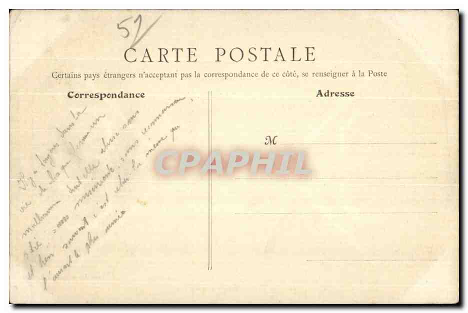 CPA Montmort Chateau de Salle des Gros Piliers — Back