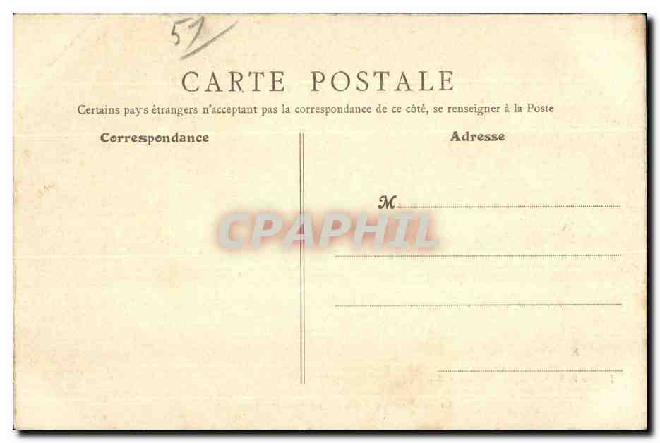 CPA Montmort Chateau de La Cuisine — Back