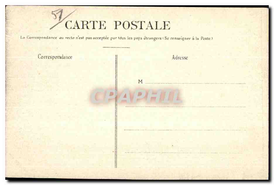 CPA Montmort Chateau de La Salle des Gardes — Back