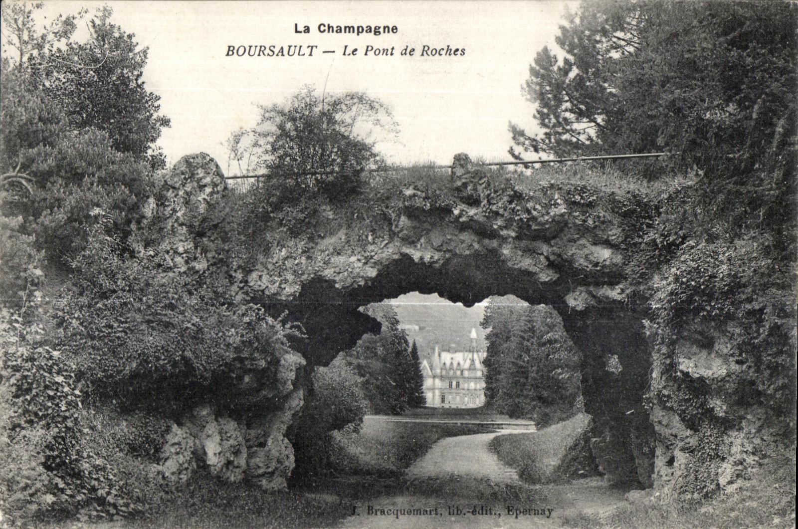 CPA La Champagne Boursault Le Pont de Roches