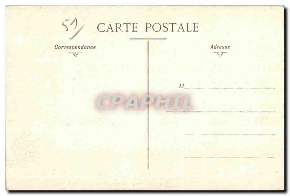 CPA La Champagne Boursault Le Pont de Roches — Rückseite