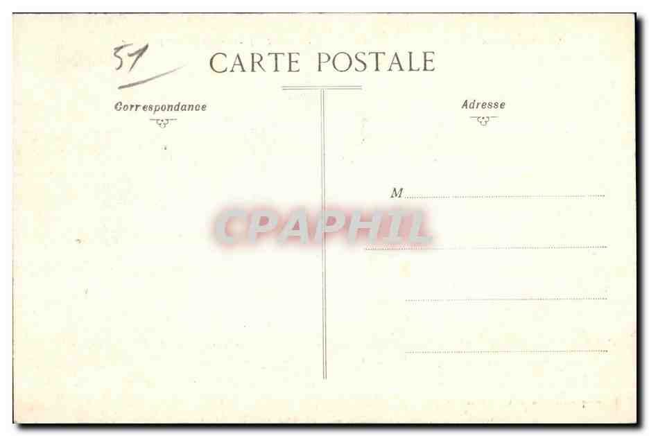 CPA Boursault Le Chateau La Champagne et le Lac — Back
