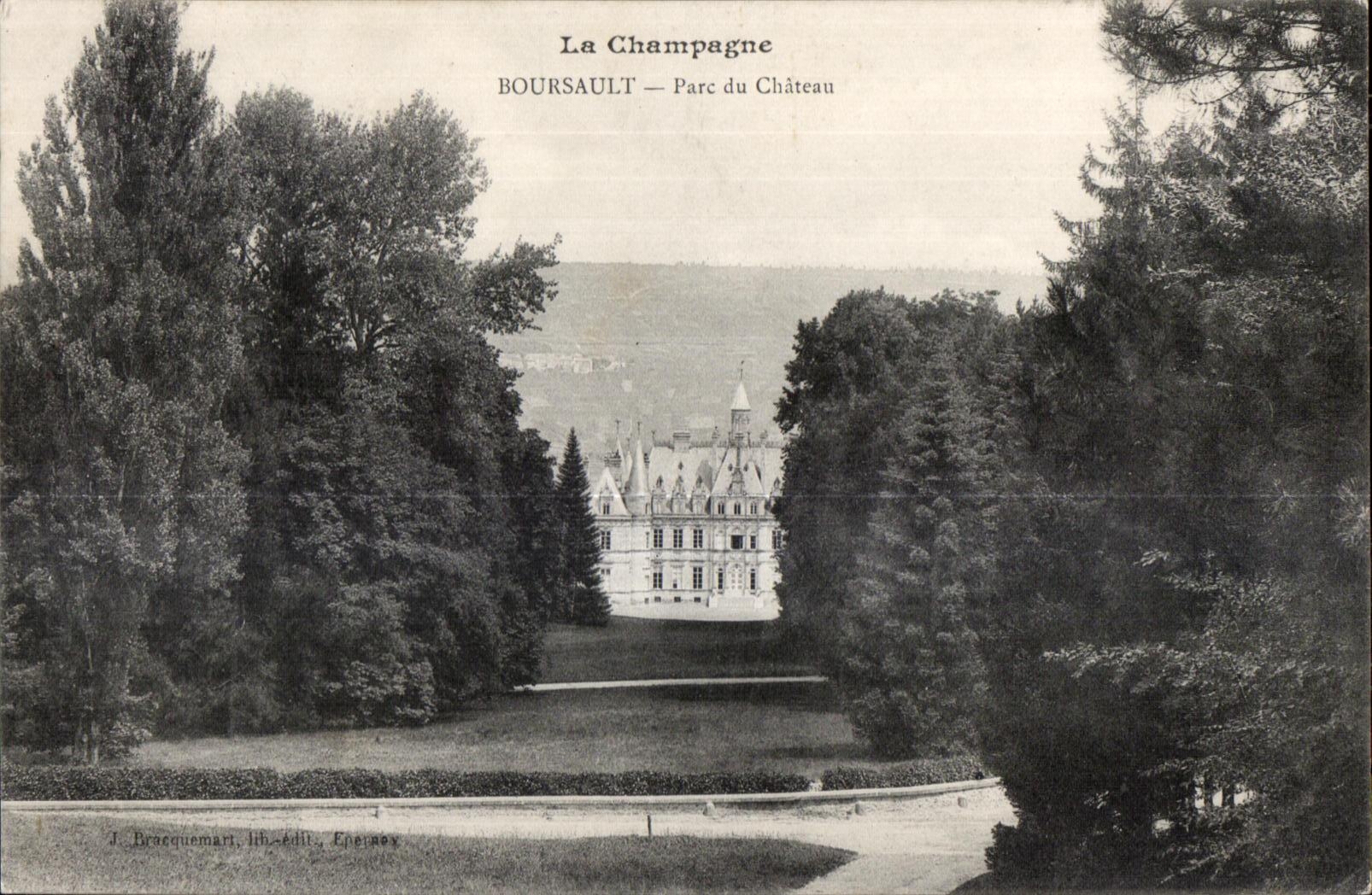 CPA La Champagne Boursault Pare du Chateau