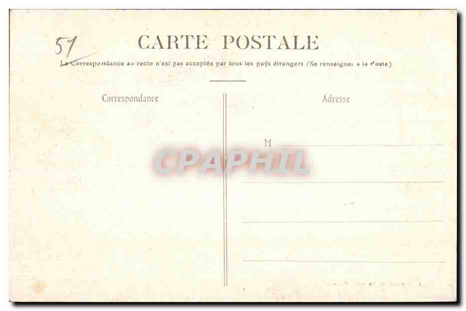 CPA La Champagne Boursault Pare du Chateau — Back