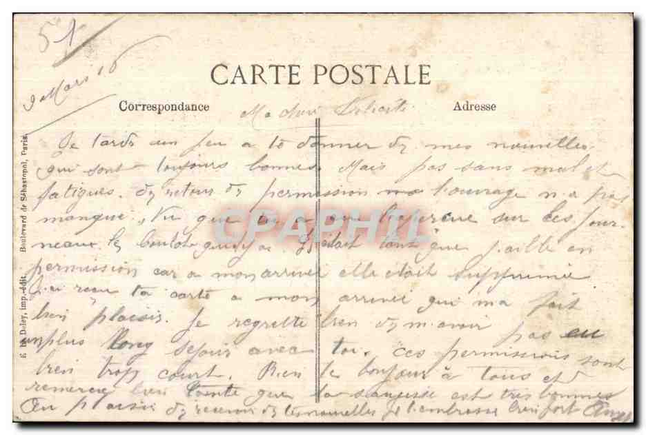 CPA Dans la Marne Montoy apres le Bombardement par les Allemands Militaria — Verso