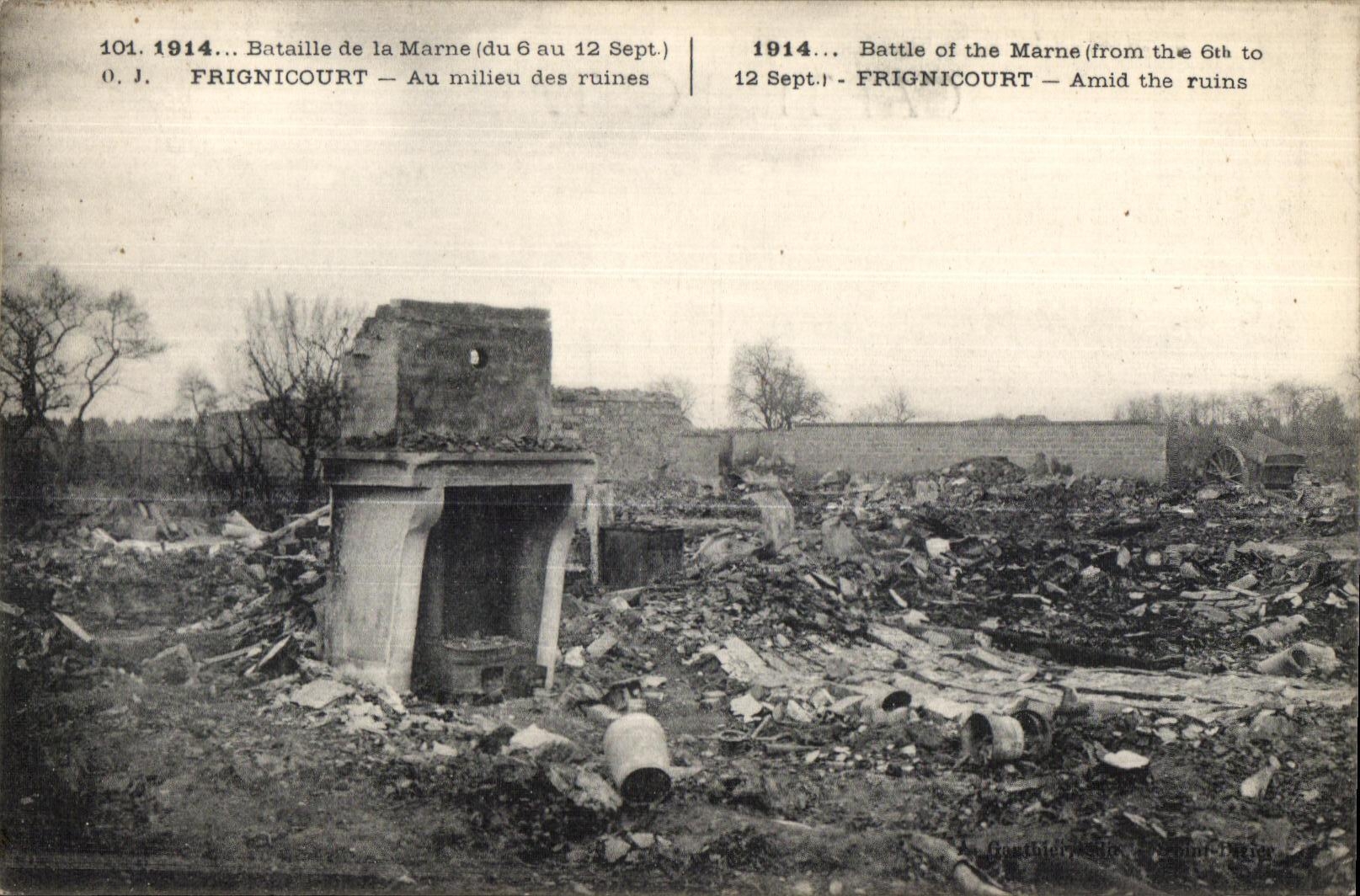 Frignicourt — Bataille de la Marne (du 6 au 12 Sept. 1914) — O.J. — N° 101