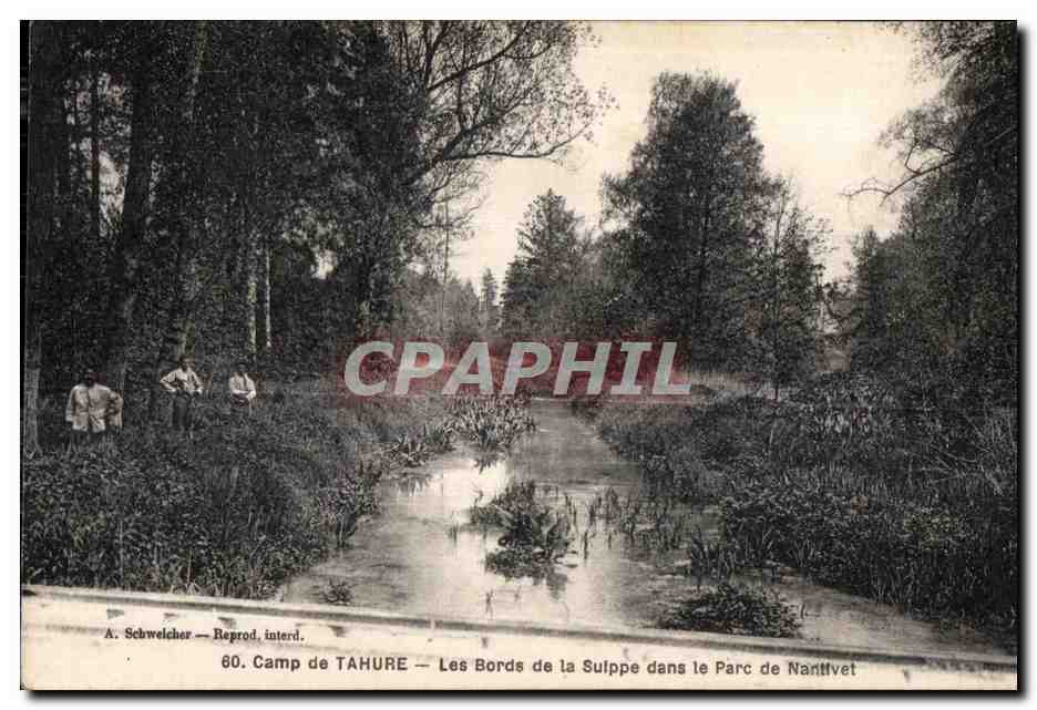 Camp de Tahure — Les Bords de la Sulppe dans le Parc de Nantivet — A. Schwelcher, Beprod, interd.