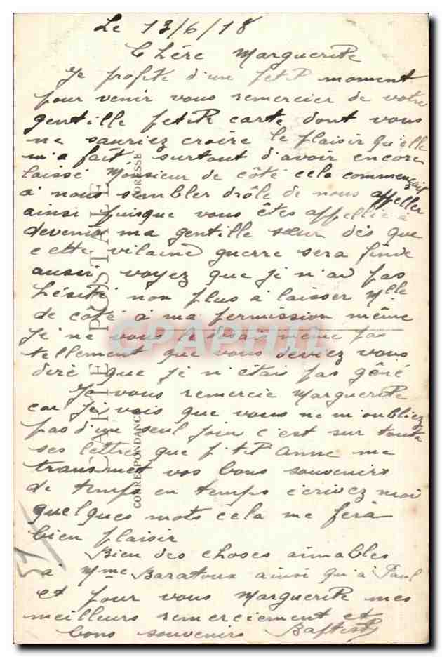 CPA Guerre de Sermaize Apres un Combat La Quincaillerie Militaria  — Back